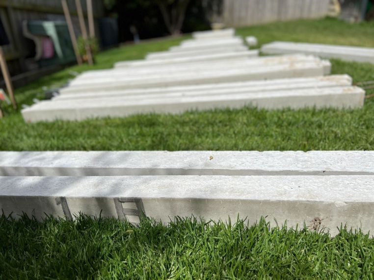 New concrete blocks for Reblocking in Lilydale ready for installation by Melbourne Restumping Team