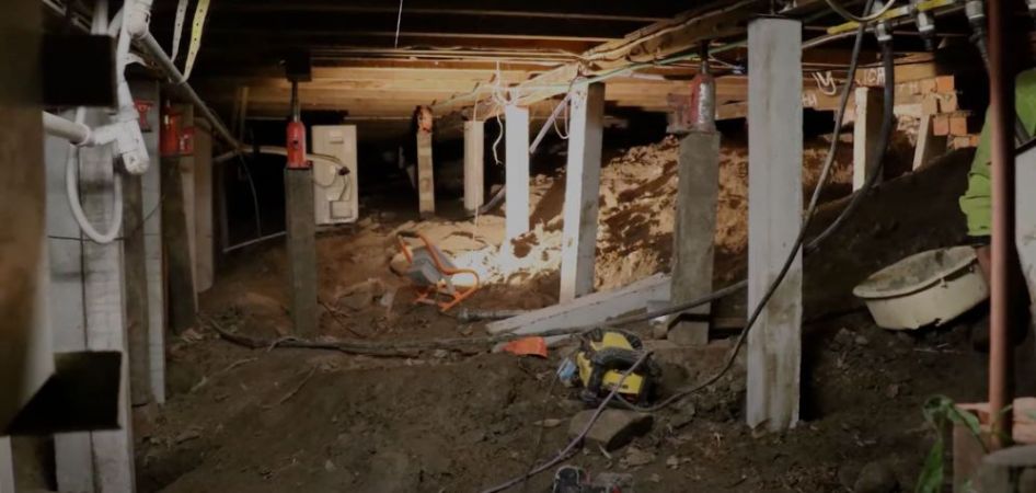 What is the process of restumping a house?